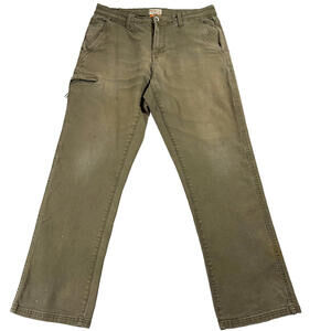 Weatherproof Vintage Pants Mens 32X30 Relaxed Fit Olive Green Workwear 90s Cargo